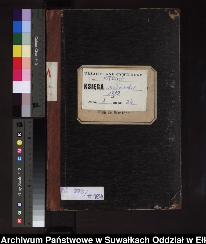 image.from.unit.number "Heiraths-Neben-Register des Preussischen Standes-Amtes Milken Kreis Loetzen"