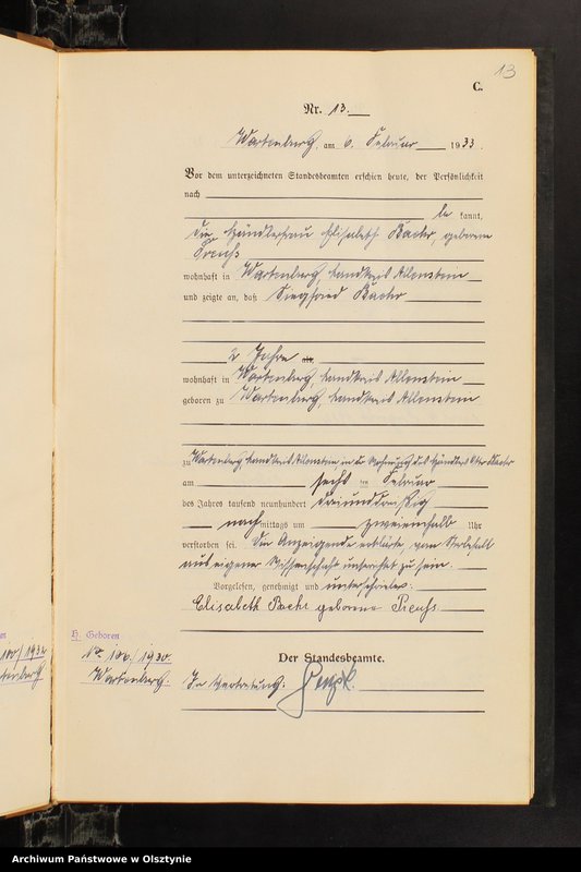 image.from.unit.number "Sterbe-Haupt-Register Nr 1 - 83"