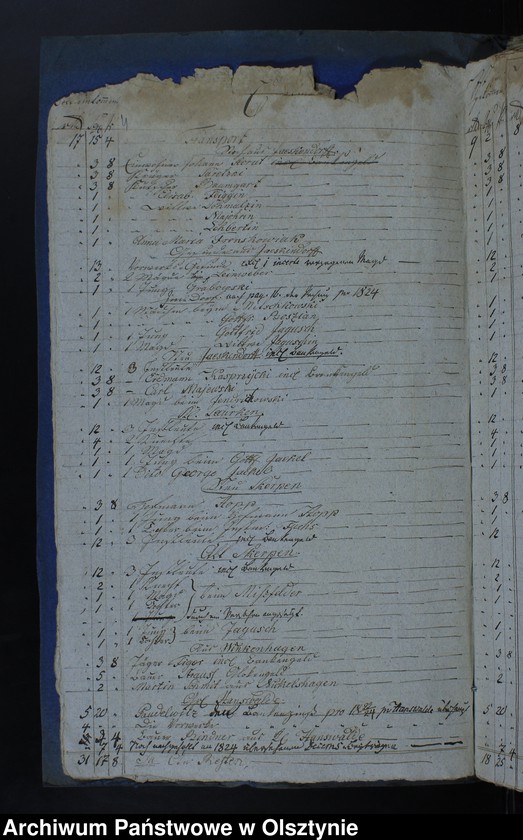 image.from.unit.number "Jahr Rechnung aller Einnahme und Ausgabe der Jäskendorffschen Kirche"