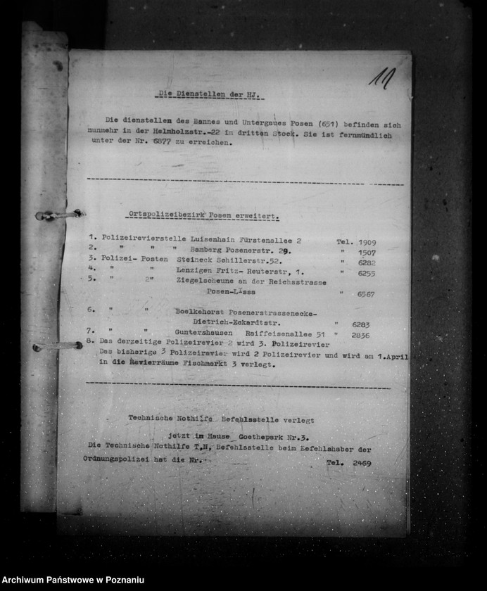 Obraz 15 z jednostki "Verzeichnis von Behördenadressen"