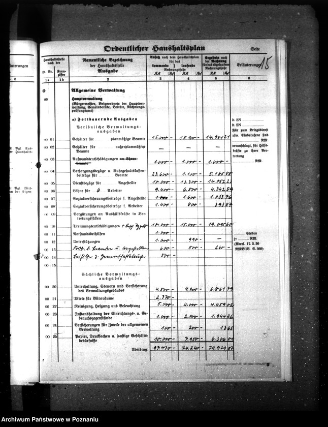 Obraz 19 z jednostki "Haushaltsplan und Haushaltssatzung der Stadt Krotoschin"