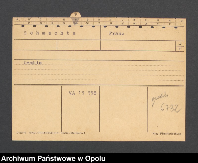 Obraz 3 z jednostki "[Schmechta Franz, Dembio]"