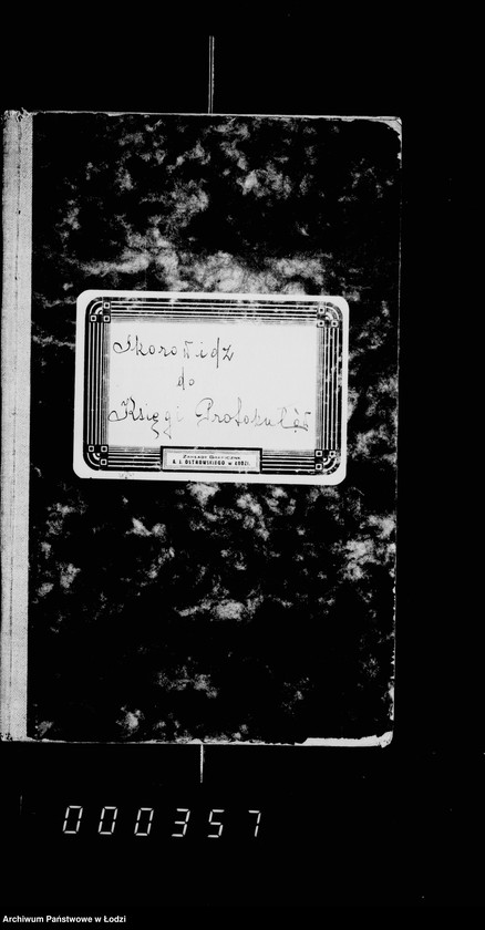 Obraz 4 z jednostki "Skorowidz do księgi protokołów"