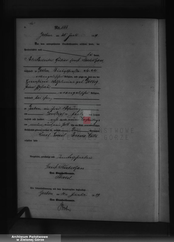 image.from.unit.number "Geburts-Neben-Register, Band II von No 543 bis No 998"