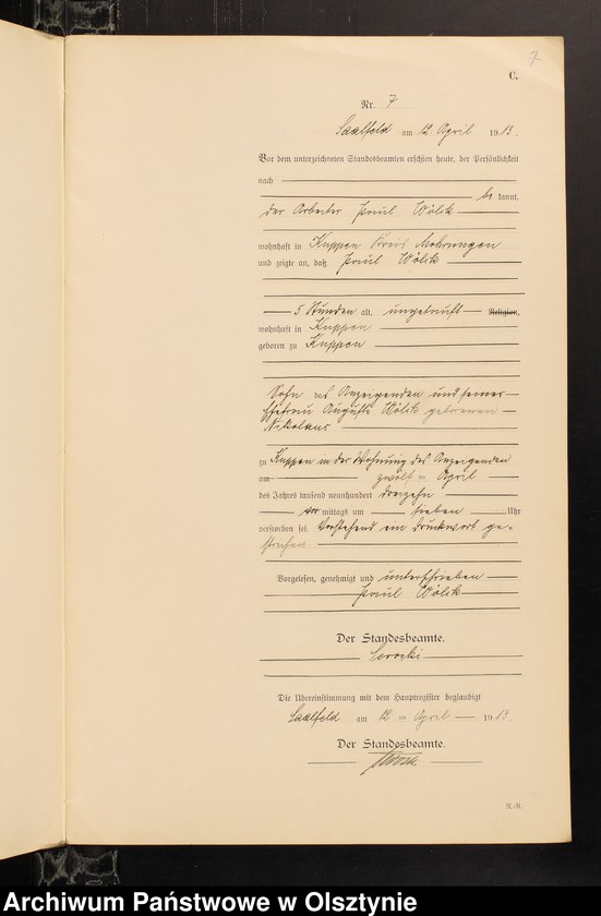 image.from.unit.number "Sterbe-Neben-Register Nr 1 - 29"