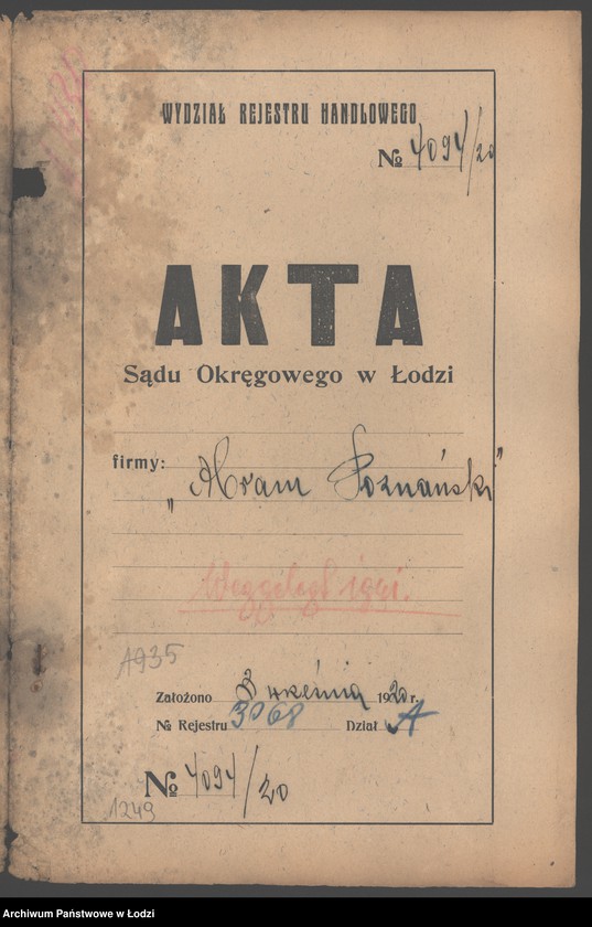 Obraz 2 z jednostki "„Abram Poznański” – sprzedaż pończoch i manufaktury"