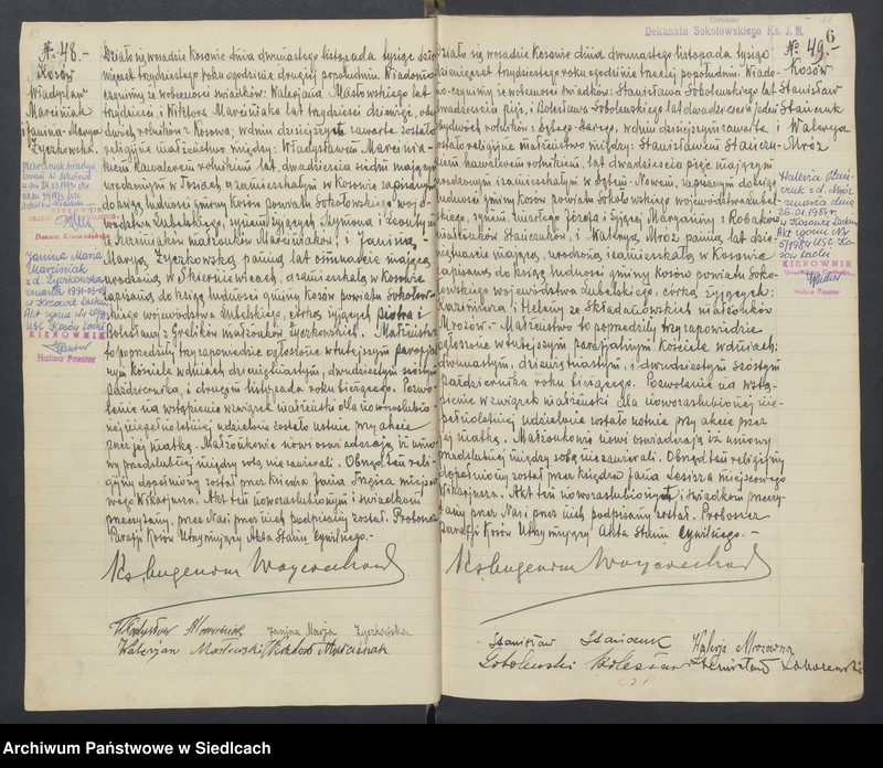 Obraz 9 z jednostki "Akta małżeństw - unikat [Wpisy zaczynają się od aktu nr 39 z dnia 15 października 1930 roku, zakończono na akcie nr 70 z dnia 16 października 1935 roku]"