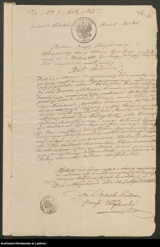 image.from.unit.number "Alegaty do ksiąg urodzeń, małżeństw i zgonów z lat 1865 – 1869"