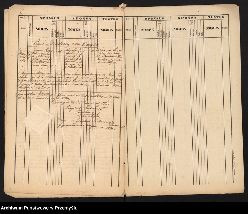 Obraz 6 z jednostki "[Odpisy ksiąg urodzeń, małżeństw, zgonów parafii rzymskokatolickiej Rodatycze z 1863 roku]"