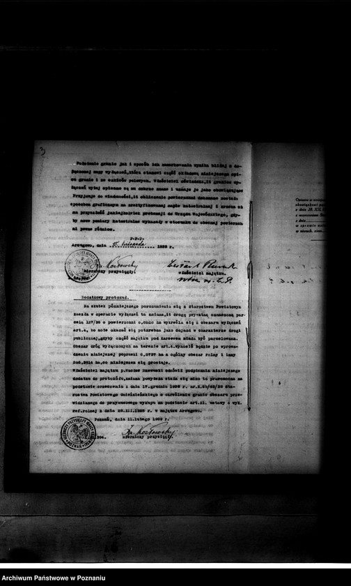 Obraz 7 z jednostki "Rejestr pomiarowy wyłączeń z art. 4 ustawy o wykonaniu reformy rolnej majątku Arongowo"