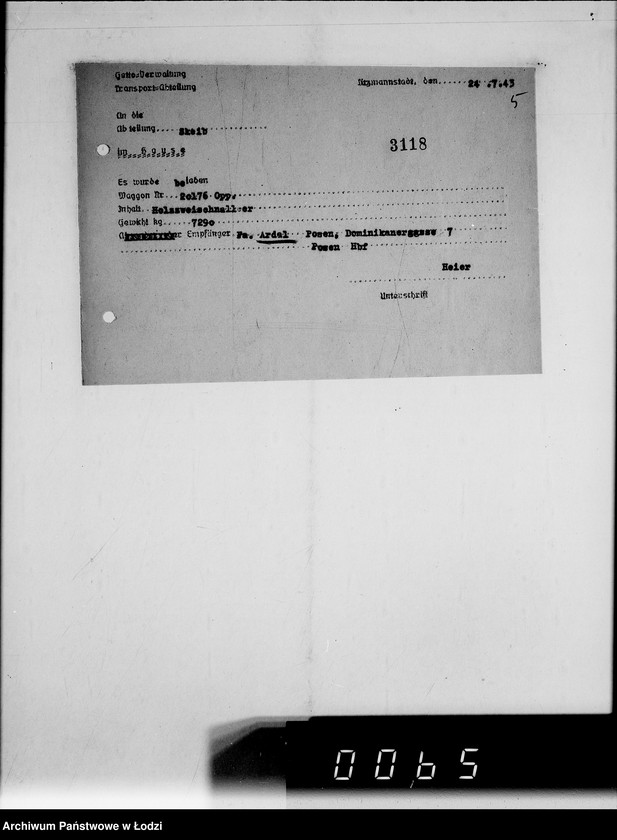 Obraz 9 z jednostki "63 III Produktionsaufgabe Gemeinschaft. Schuhe, Arbeitsauftrag 1190, Auslieferung"