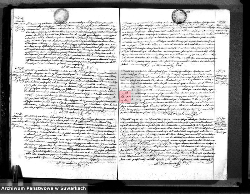 image.from.unit.number "Księga duplikat aktów urodzeń, małżeństw i zejścia parafii suwalskiej z roku 1862"