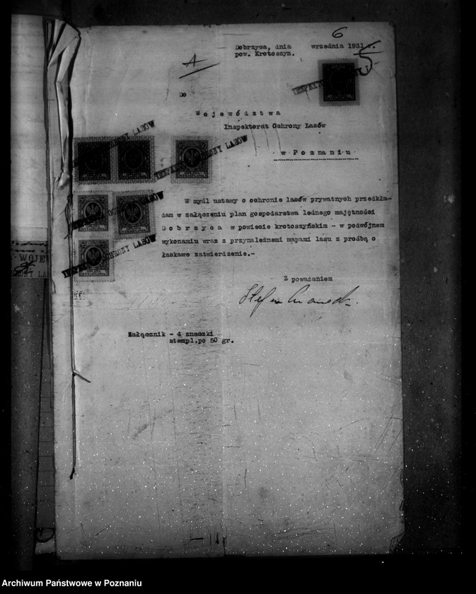 image.from.unit.number "Majętność leśna Dobrzyca powiat krotoszyński"
