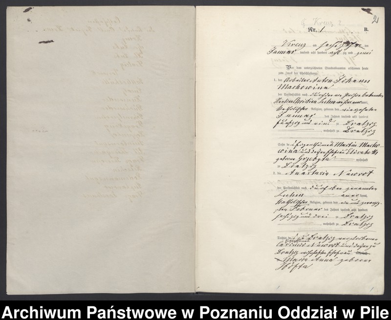Obraz 4 z jednostki "Księga małżeństw"