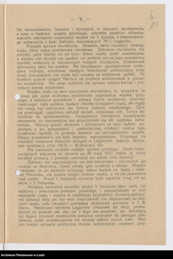 Obraz 10 z jednostki "[Broszura Jędrzeja Zakrzewskiego w sprawie internowania Józefa Piłsudskiego]"