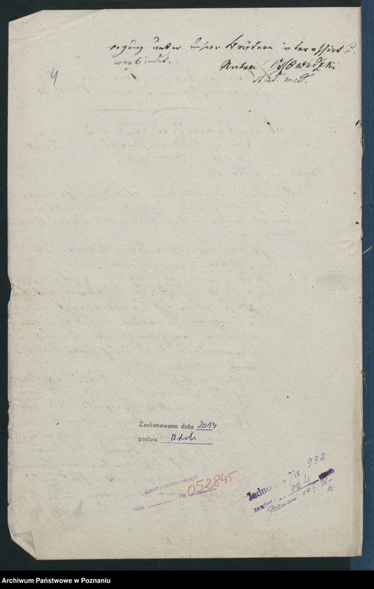 Obraz 7 z jednostki "A. betr. Anton Ossowidzki, Stud. med. und die Schülerverbindung Krakus auf dem Gymnasium zu Lissa"