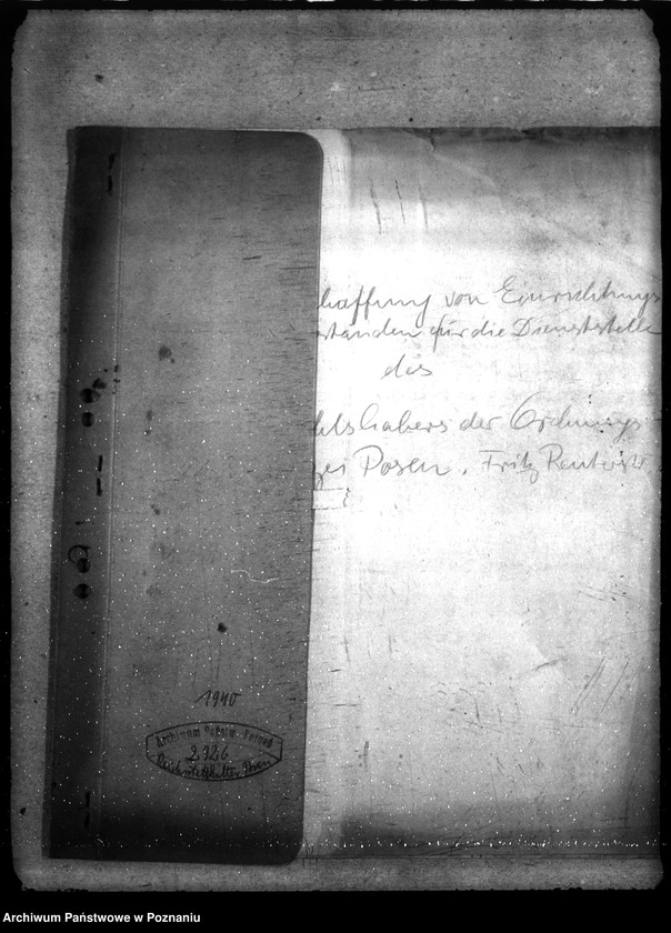 Obraz 4 z jednostki "Beschaffung von Einrichtungsgegenständen für die Dienststelle des Befehlshaber der Ordnungspolizei Posen"