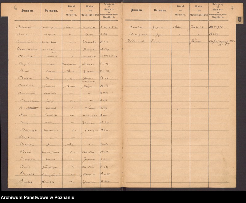 Obraz 7 z jednostki "Rejestr urodzeń, małżeństw, zgonów"