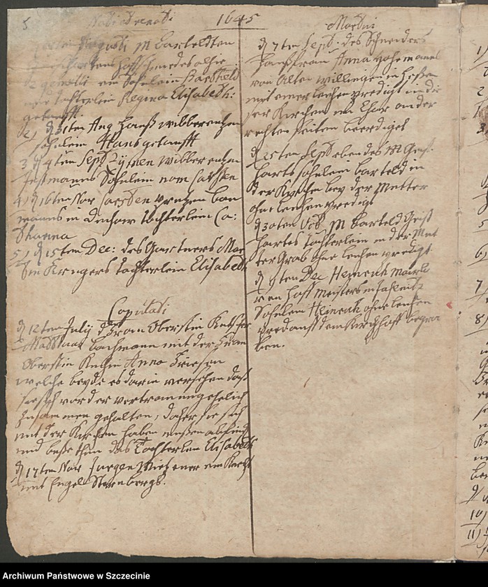 image.from.collection.number "Księga urodzonych, ochrzczonych, poślubionych i zmarłych z parafii Jasienica (Jasenitz) z lat 1641-1776111"