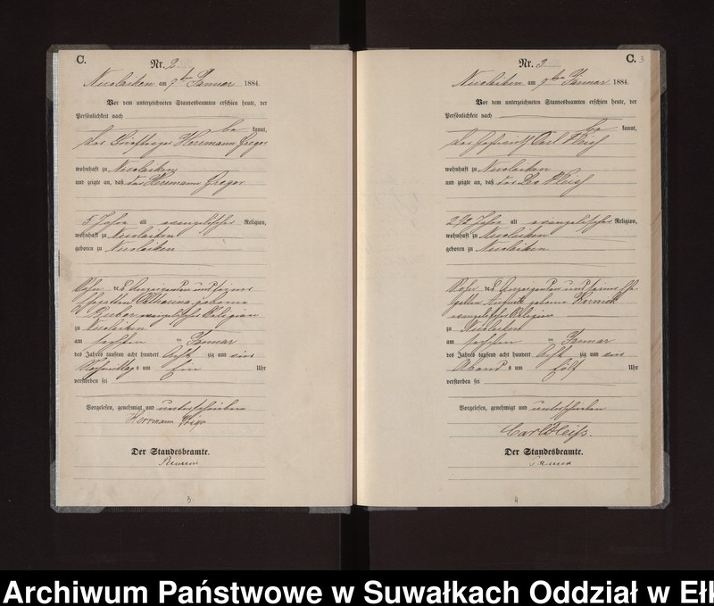 image.from.unit.number "Sterbe-Haupt-Register des Königlichen Preussischen Standes-Amtes Stadt Nicolaiken Kreis Sensburg"