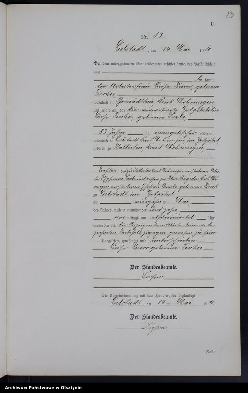 image.from.unit.number "Sterbe-Neben-Register Nr 1 - 42"