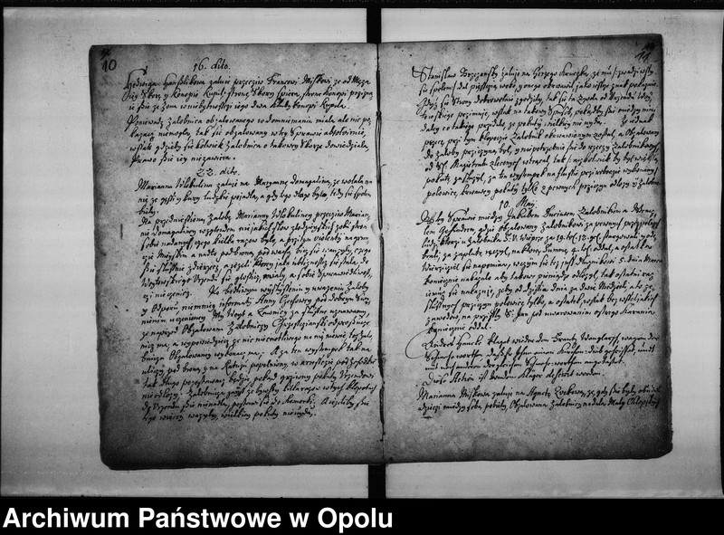 image.from.unit.number "["Protoculum" urzędu wójtowskiego miasta Opola (prowadzony przez hrabiego Jerzego Adama z Gaszyny, hetmana krajowego księcia opolsko - raciborskiego).]"