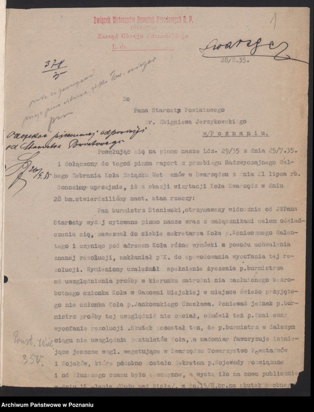 Obraz 4 z jednostki "Swarzędz, powiat Poznań - akta koła."