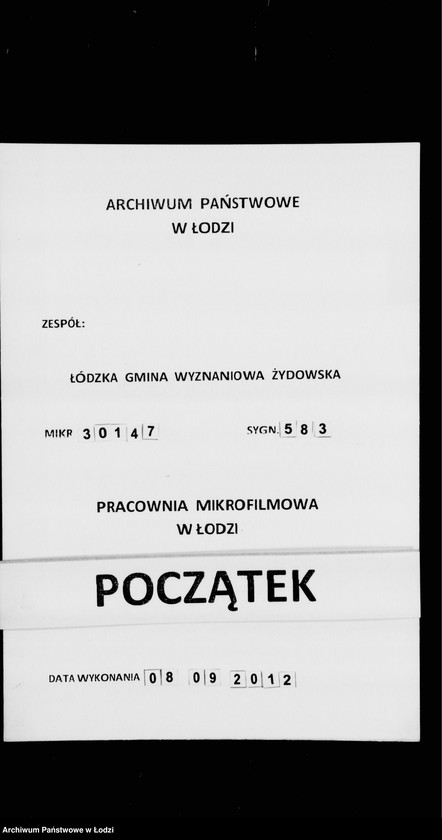 Obraz 1 z jednostki "Rejestr poborczy"