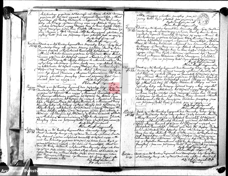 image.from.unit.number "Duplikat Aktów Urodzonych, Zaślibionych i Zmarłych Katolików Parafii Leypunskiey Roku 1828"