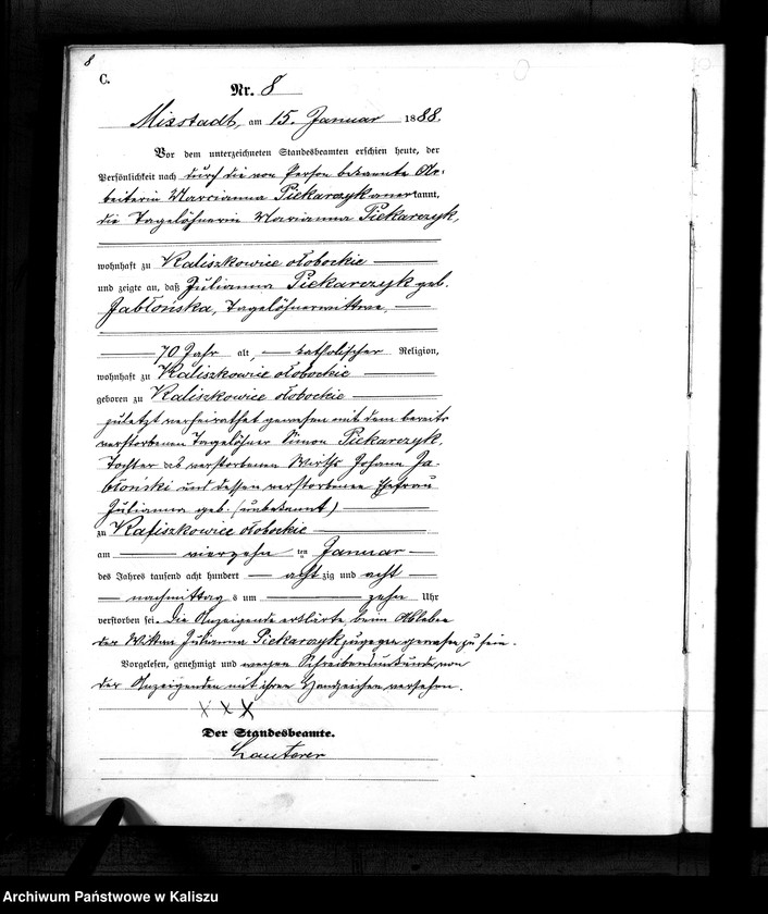 Obraz 10 z jednostki "[Księga zgonów]"
