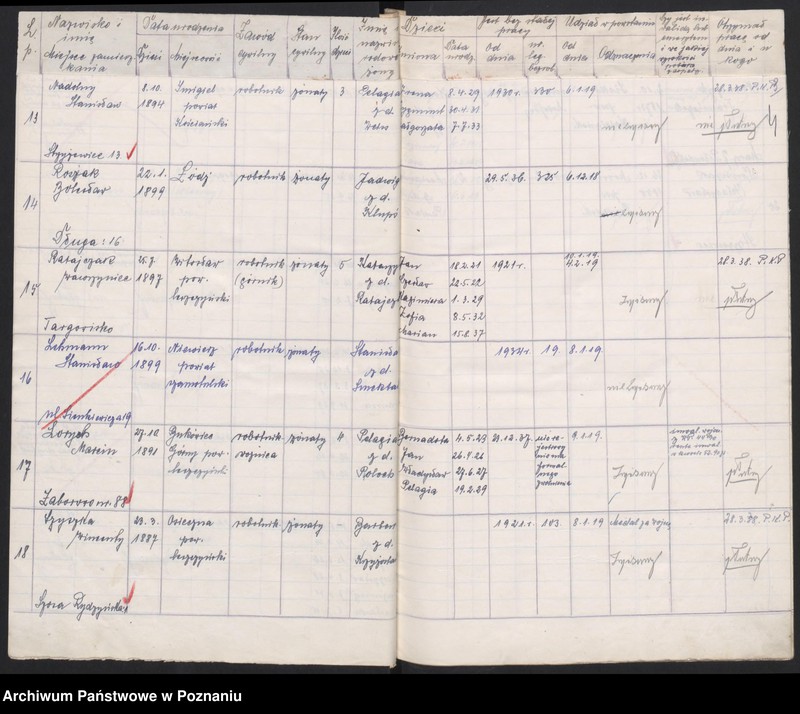 Obraz 6 z jednostki "Ewidencja bezrobotnych członków Związku Powstańców Wielkopolskich Koło Leszno."