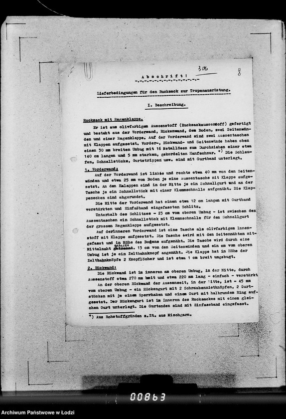 Obraz 10 z jednostki "306 Rucksack A-G. [Korespondencja, zamówienia i kalkulacje]"