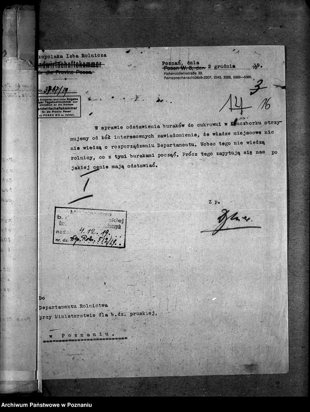 image.from.unit.number "Produkcja cukru i ceny [Cukrownie w Kluczborku]"