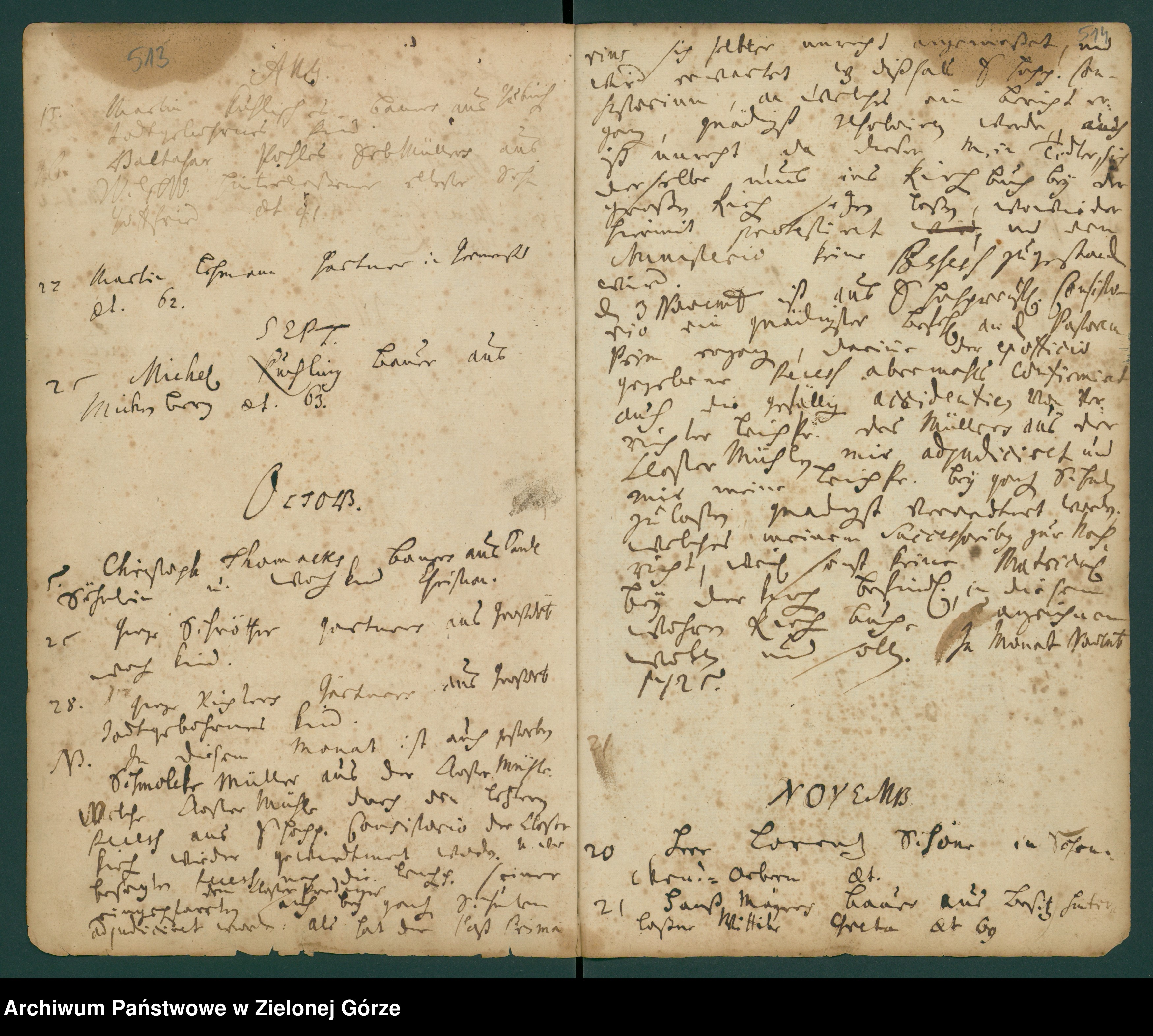 Skan z jednostki: Geburts und Tauf Reg[ister] Klosterkirche zu Guben