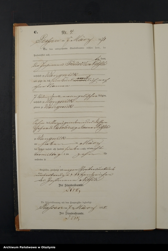 image.from.unit.number "Sterbe-Neben-Register Nr 1 - 46"