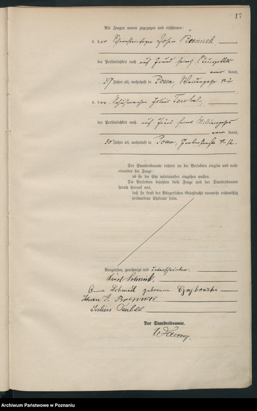 Obraz 18 z jednostki "Księga miejscowa małżeństw tom I [Rejestr główny małżeństw]"