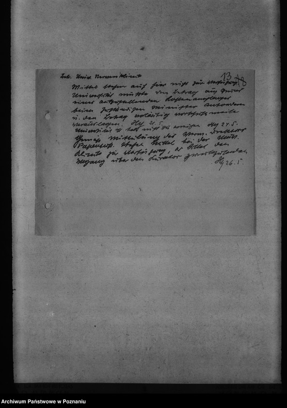 Obraz 17 z jednostki "Bauten für die Reichsuniversität Posen"