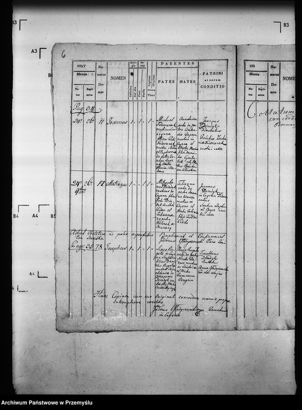 Obraz 10 z jednostki "[Kopie ksiąg metrykalnych parafii Czyrna z filią Piorunka (dekanat Grybów)]"