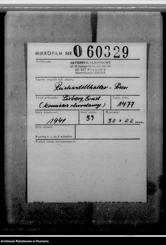 Obraz 2 z jednostki "Pixberg, Ernst - komisarz obwodowy"