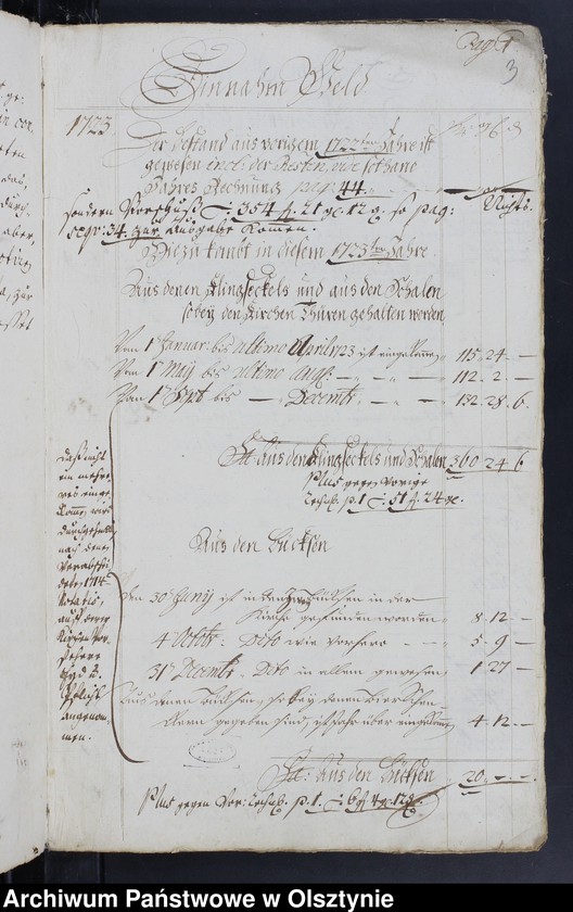 image.from.unit.number "Kirchen Rechnung über Einnahme und Ausgabe"