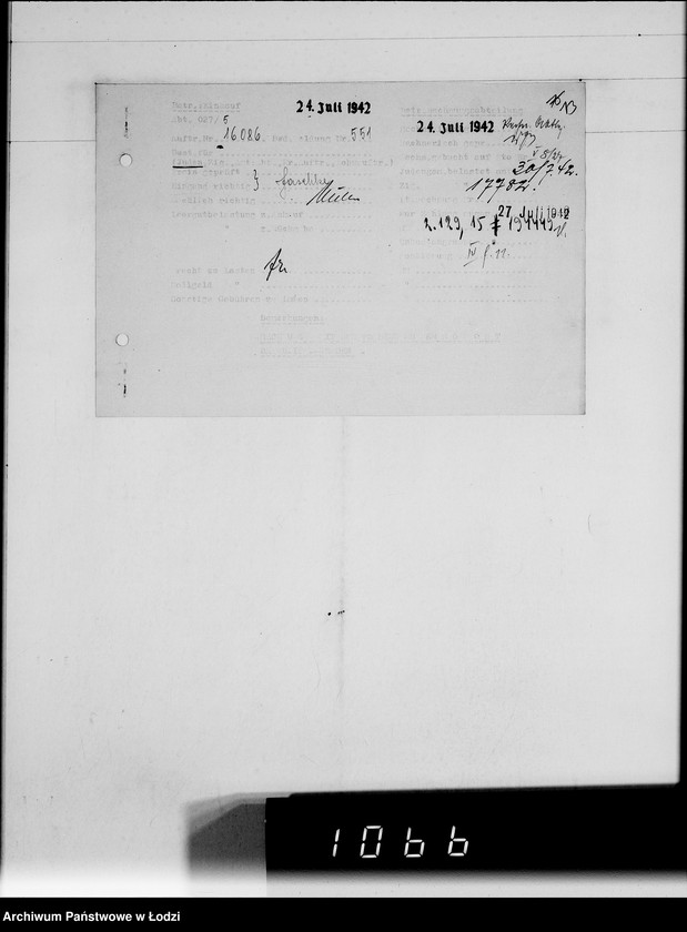 Obraz 17 z jednostki "Landwirtschaft-Zentralgenossenschaft.G.m.b.H.Rechnungen. [za dostawy towarów dla Getta]"