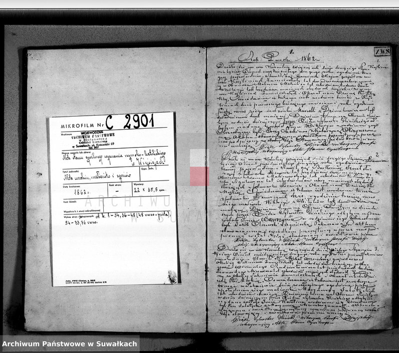 Obraz 3 z jednostki "D. Par. Wiejseye z roku 1862"