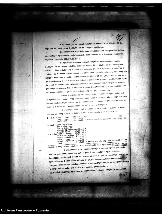 Obraz 7 z jednostki "/Majątek Nekla powiatu średzkiego wyłączenie z art.4 i 5 ustawy o wykonaniu reformy rolnej Rozalia hr. Żółkowski"