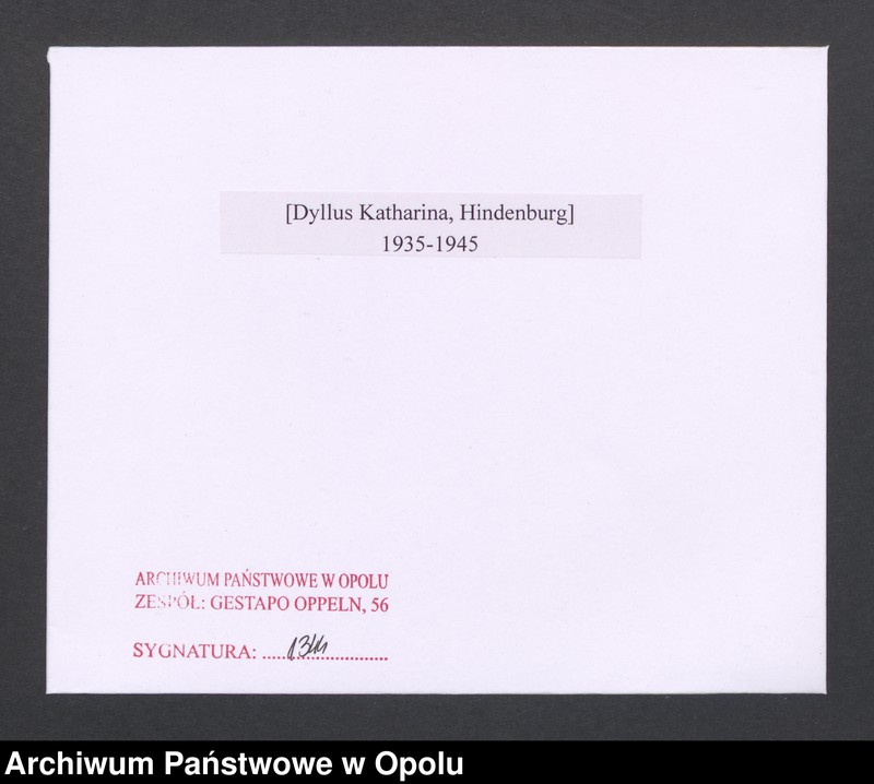 Obraz 2 z jednostki "[Dyllus Katharina, Hindenburg]"