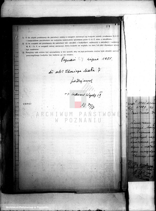 Obraz 6 z jednostki "Sprawy budowlane majątku Chocicza Mała"