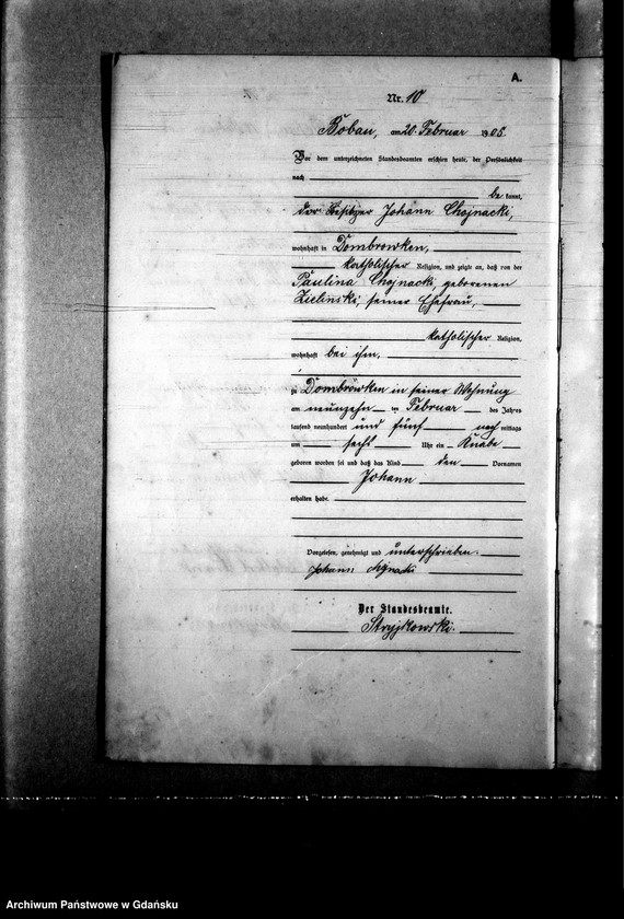 image.from.unit.number "Księga urodzeń "