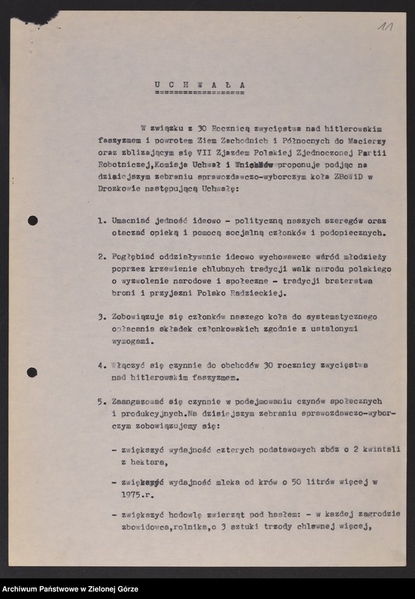image.from.unit.number "Oddział Powiatowy ZBoWiD w Żarach. Kampania wyborcza. Zebrania sprawozdawczo-wyborcze i wykazy ewidencyjne kół terenowych "