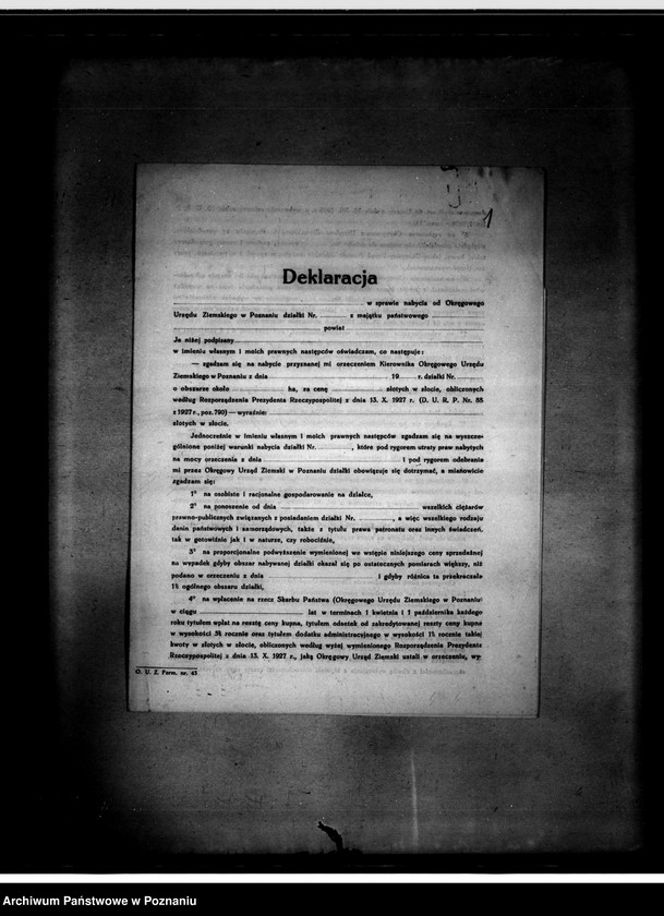 Obraz 5 z jednostki "Parcelacja rządowa z przymusowego wykupu majątku Dziembowo powiatu chodzieskiego"