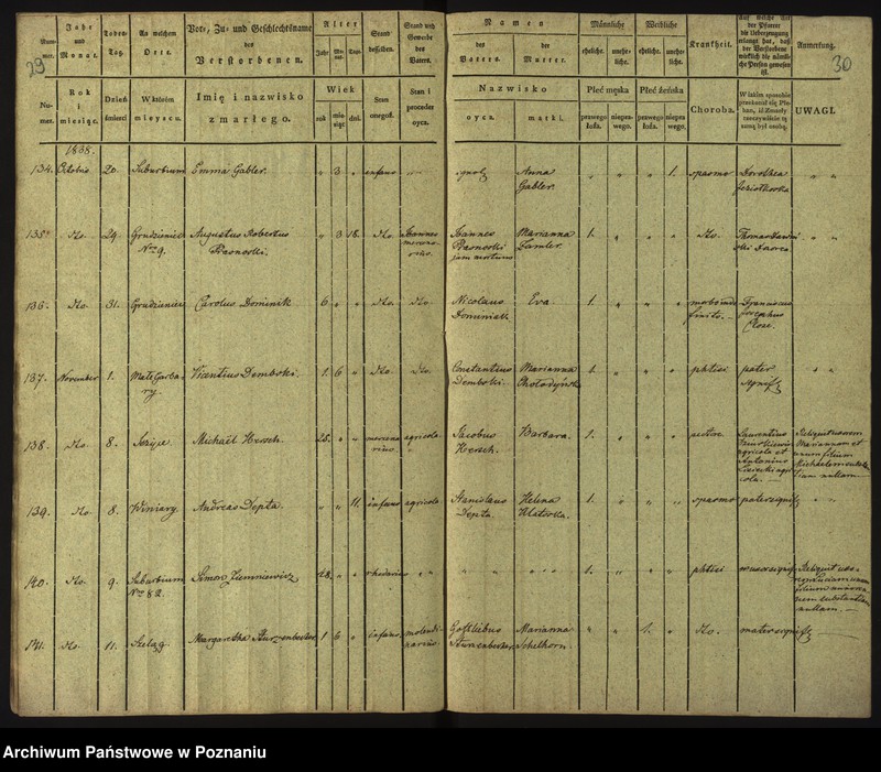 Obraz 18 z jednostki "Księga zgonów"