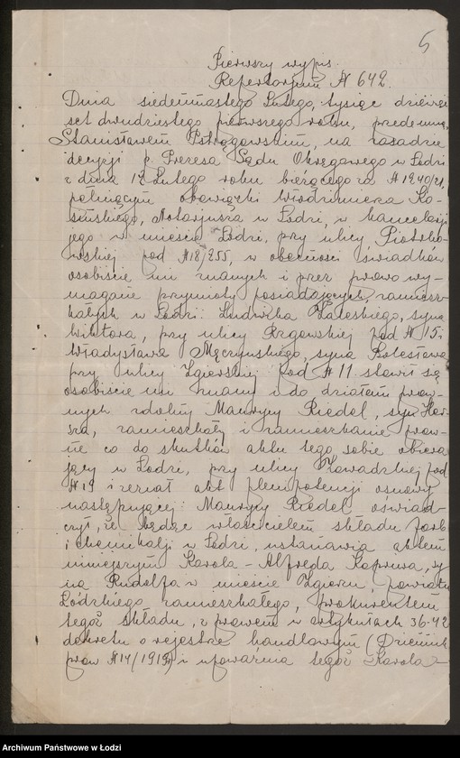 Obraz 7 z jednostki "Maurycy Riedel- sprzedaż chemikali i farb"